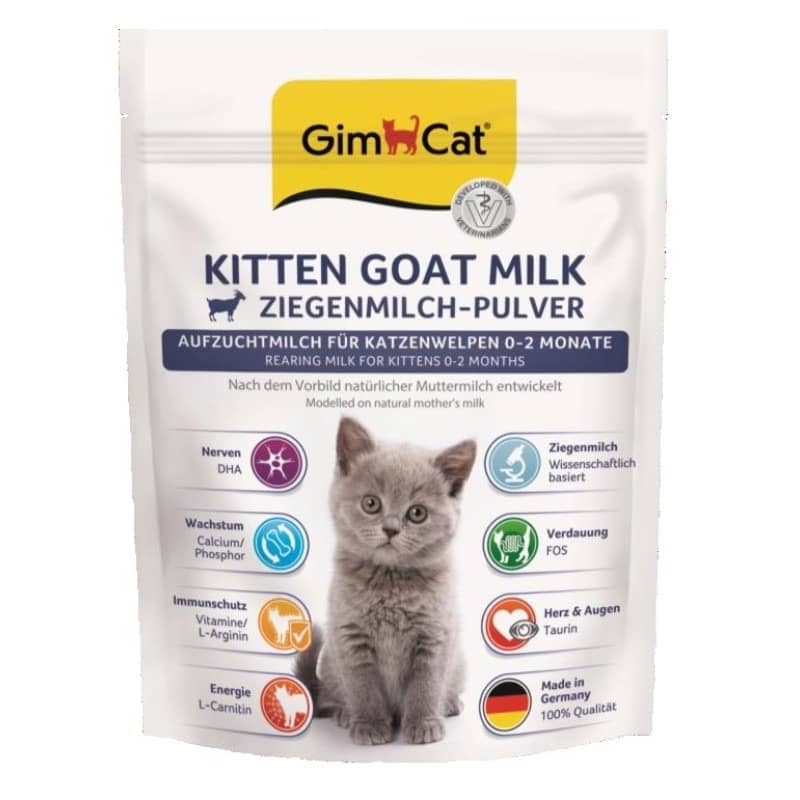 GimCat Kitten Milk Goat piena aizvietotājs jaundzimušiem kaķēniem 200 g